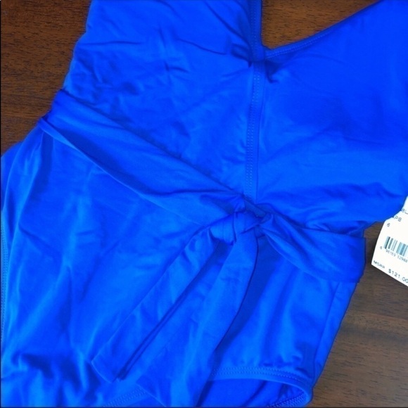 La Blanca Blue One Piece Slimming Swimsuit 6 - Picture 5 of 8